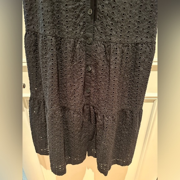 Black GAP Eyelet MIDI Dress - Picture 3 of 5
